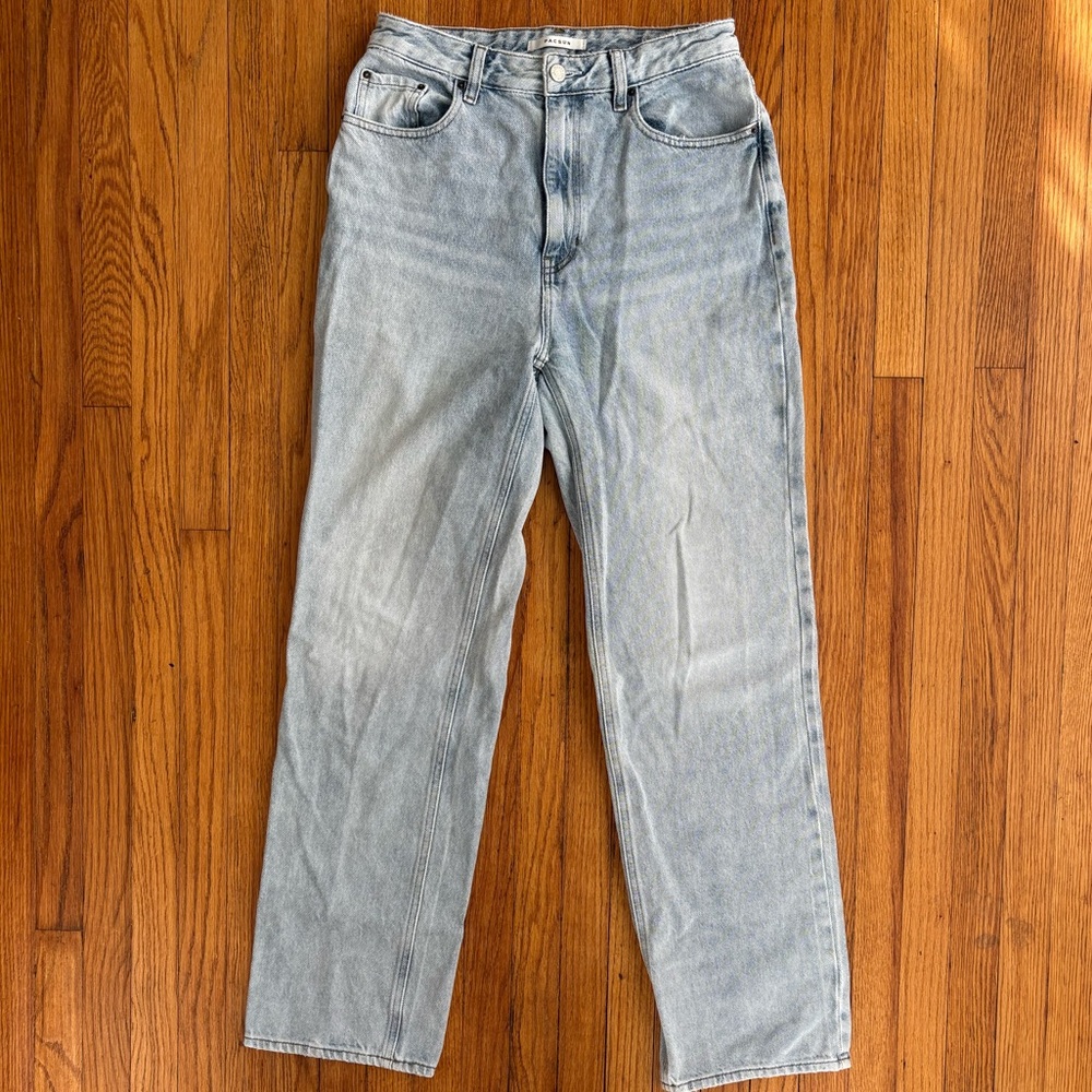 PacSun Women’s Faded Blue Straight Jeans Size 29